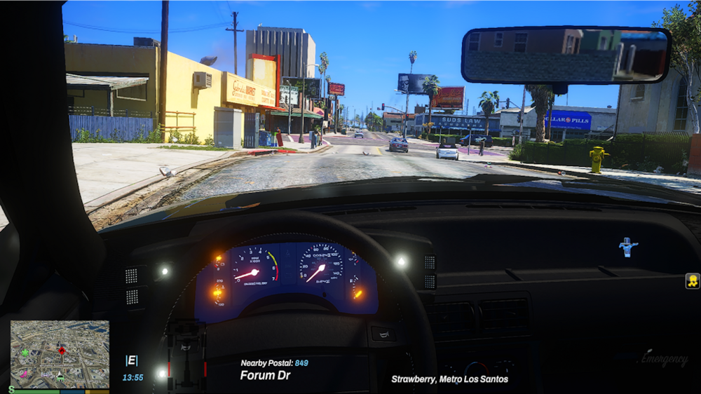 Could contain: vehicle, sky, text, car, outdoor, land vehicle, windshield, mirror, automotive mirror, control panel, street