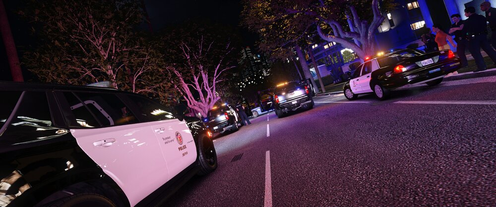 Could contain: outdoor, land vehicle, vehicle, wheel, road, street, night, tire, auto part, car, city, ground, light, parked, purple