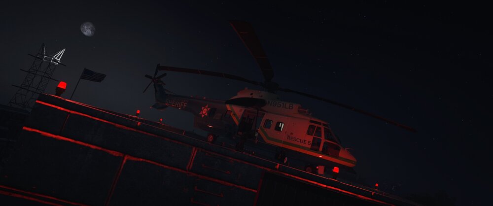 Could contain: transport, sky, helicopter, ship, moon, night, outdoor, watercraft