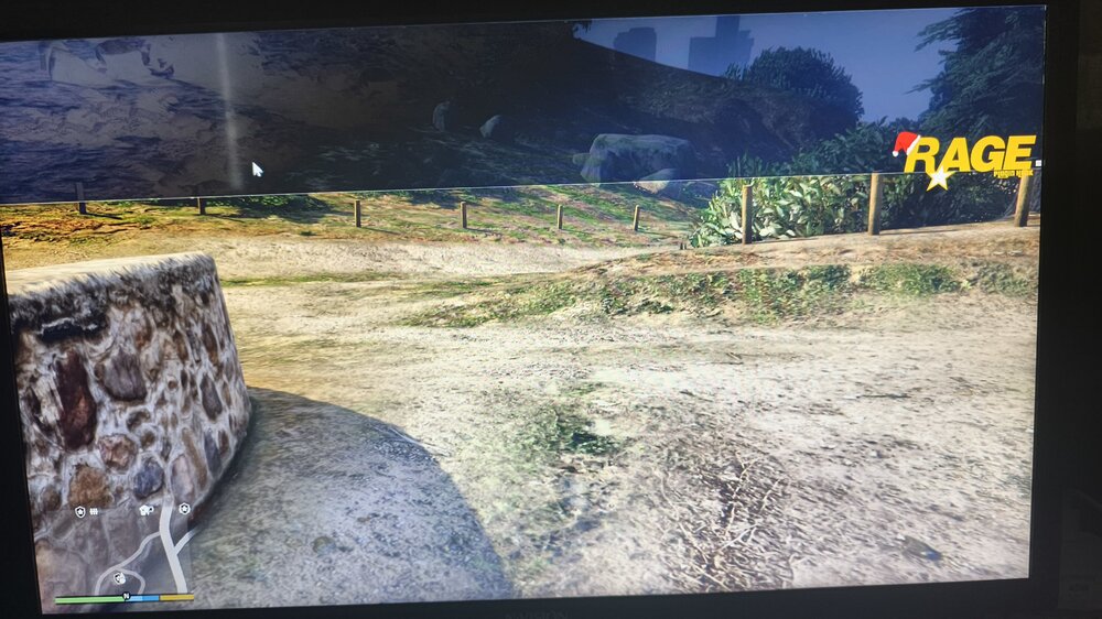 Could contain: outdoor, television, plant, screenshot, ground, mountain