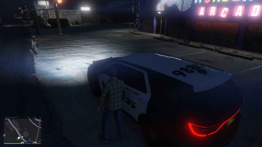 Could contain: vehicle, car, ground, screenshot, land vehicle, outdoor, light