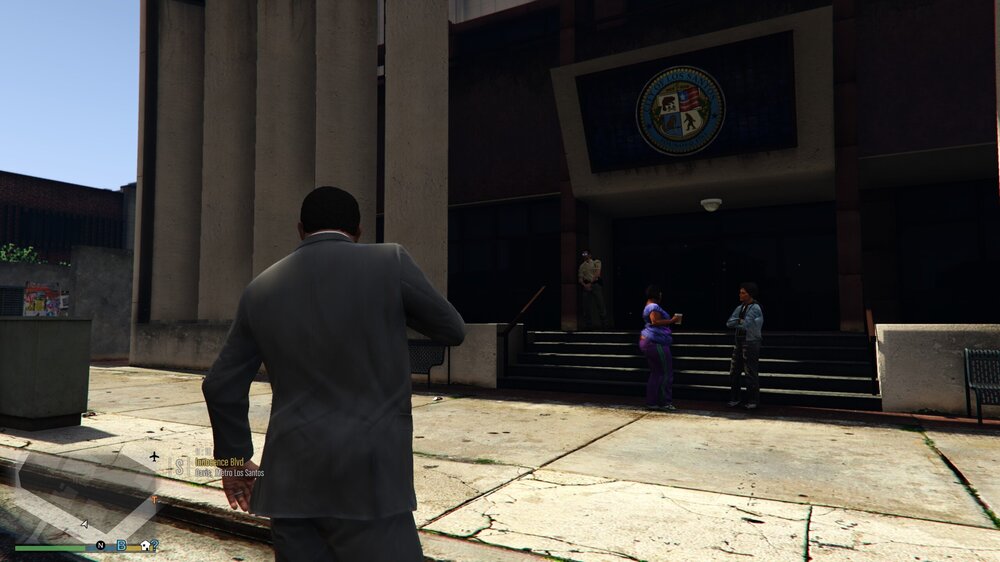 Could contain: clothing, person, building, outdoor, waste container, sky, man, ground, footwear, street, standing