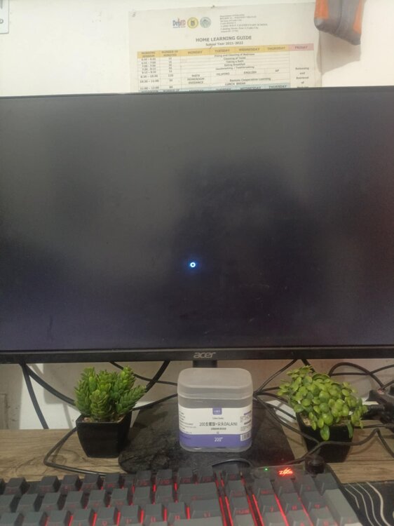 Could contain: text, houseplant, computer monitor, indoor, monitor, flowerpot, computer, display device, output device, flat panel display, led-backlit lcd display, wall, television, flat, screen, plant
