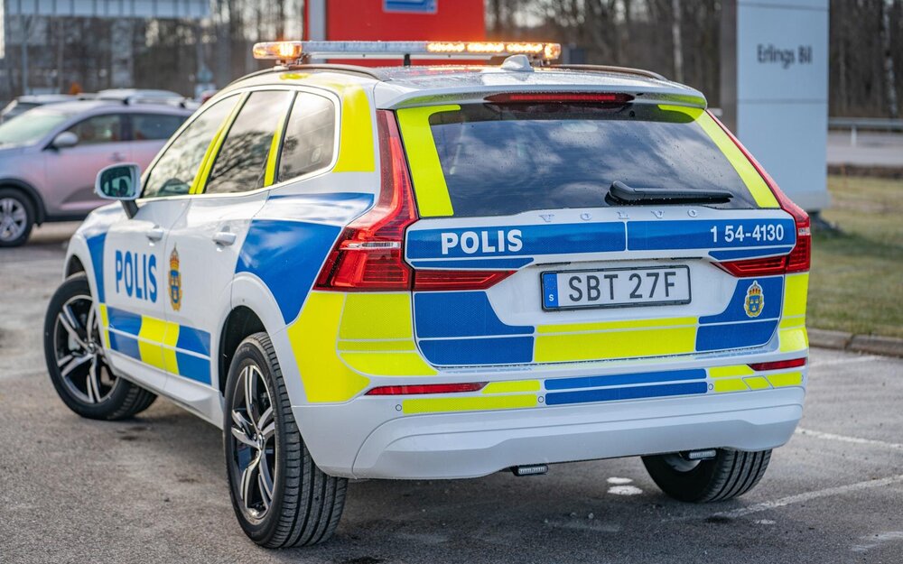 Could contain: text, vehicle, land vehicle, wheel, outdoor, vehicle registration plate, tire, police car, full-size car, police, ford, law enforcement, emergency vehicle, transport, emergency service, ford motor company, car, auto part, automotive exterior, automotive light bulb, bumper, road, street, blue