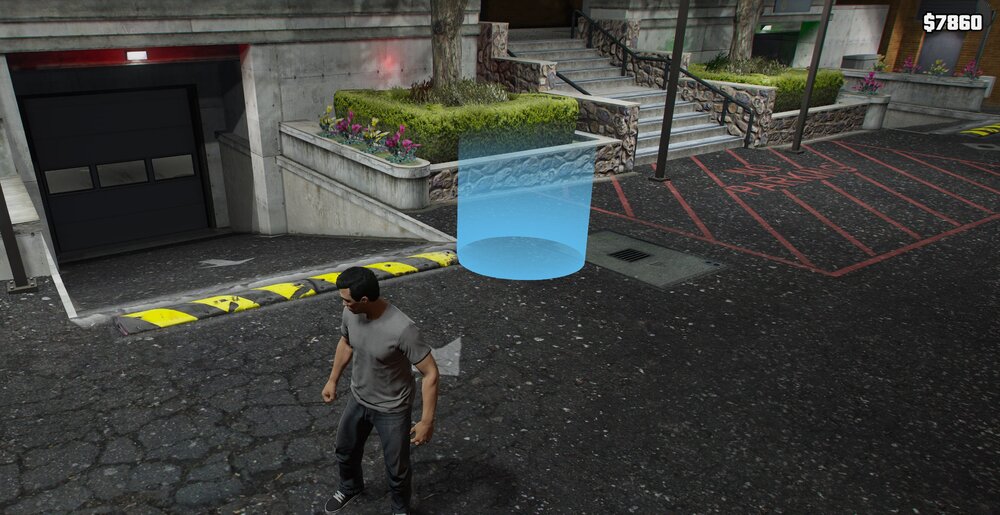 Could contain: ground, outdoor, footwear, building, plant, waste container, street