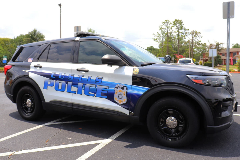 Could contain: land vehicle, vehicle, wheel, tire, outdoor, text, transport, police car, law enforcement, auto part, automotive exterior, car, ford, bumper, vehicle registration plate, motor vehicle, road, sport utility vehicle, emergency vehicle, full-size car, ford motor company, street, police