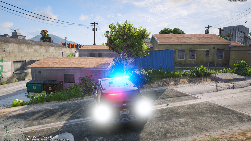 Could contain: outdoor, sky, house, tree, land vehicle, plant, cloud, building, ground, vehicle, road, window, car, street