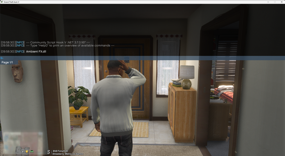 Could contain: door, text, clothing, screenshot, man, trousers, person, standing