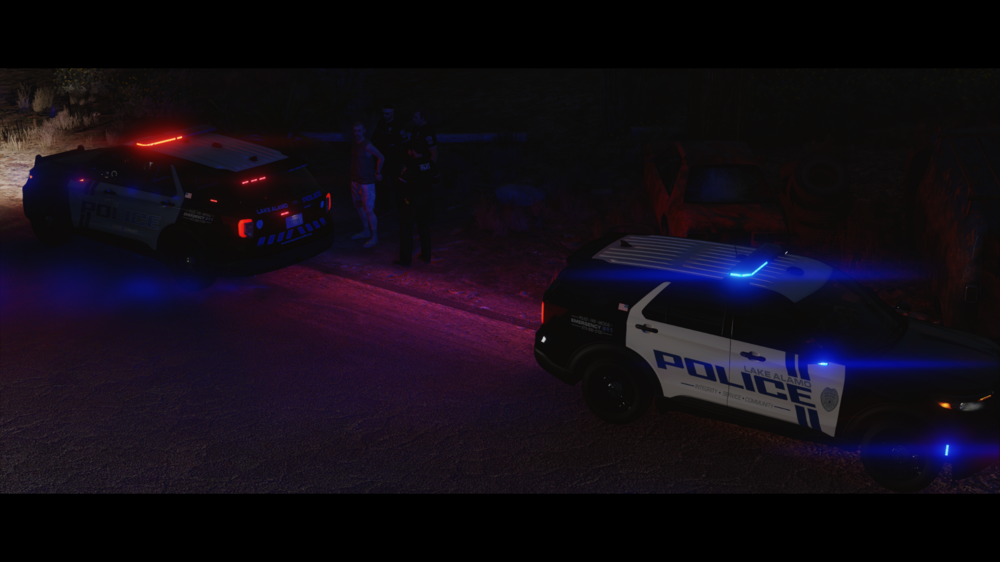 Could contain: vehicle, land vehicle, wheel, outdoor, road, car, transport, night, police, dark, street, light