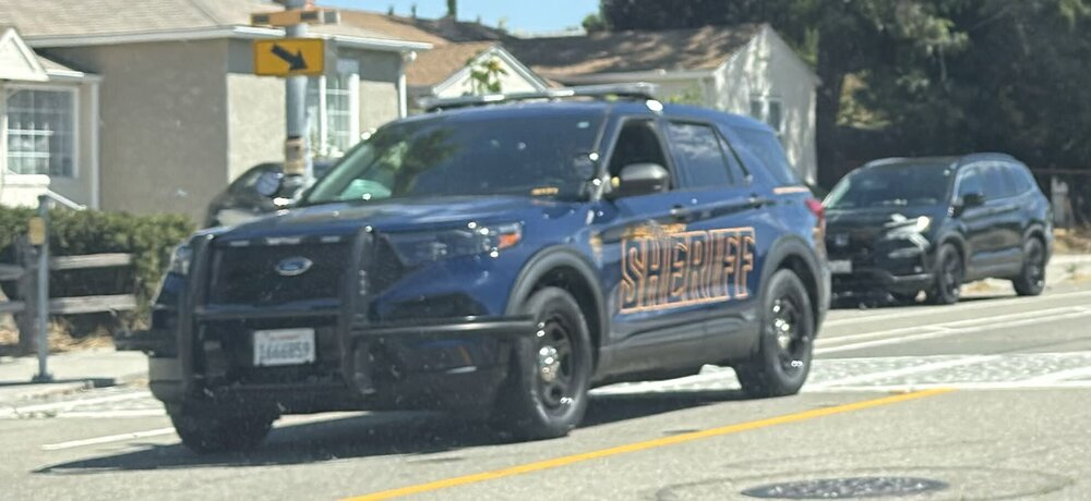 Could contain: vehicle, land vehicle, wheel, outdoor, tire, car, auto part, bumper, sport utility vehicle, road, transport, motor vehicle, automotive exterior, police, compact sport utility vehicle, fender, crossover suv, pickup truck, nissan, automotive design, vehicle registration plate, street, suv